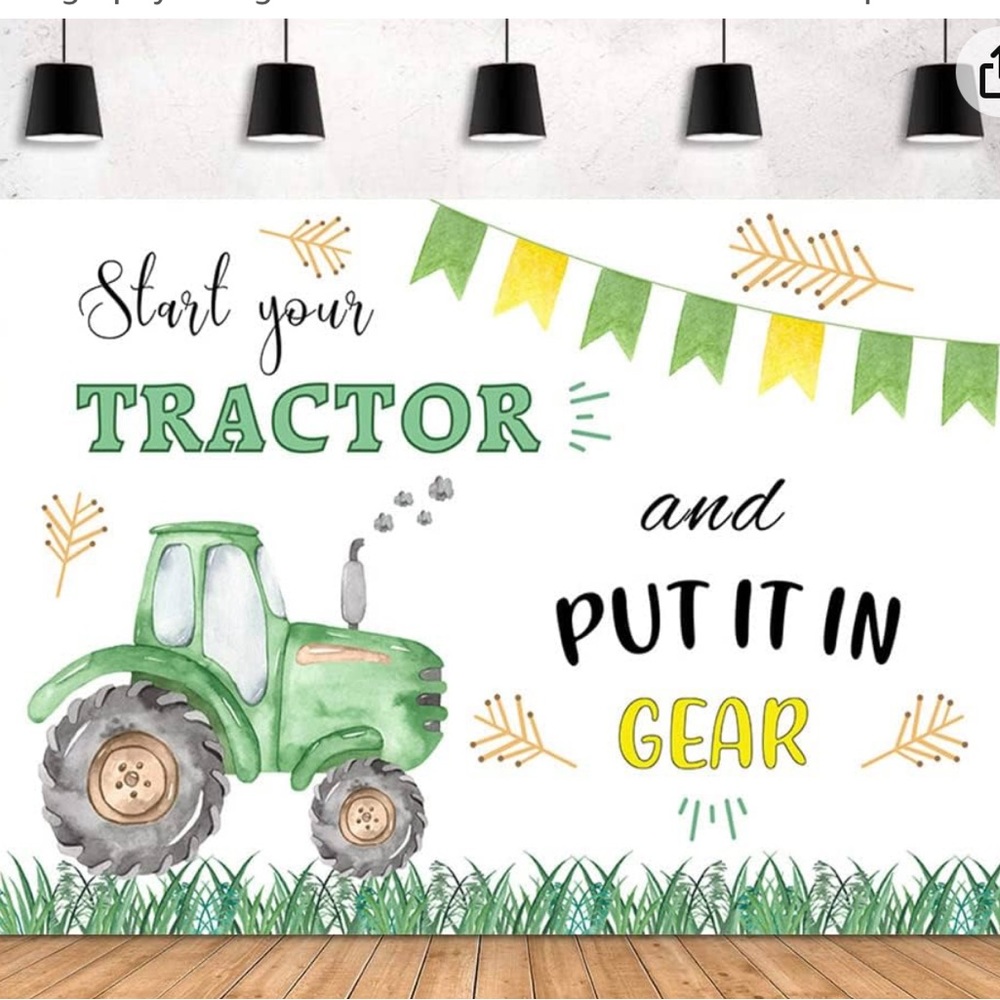 Tractor party decorations